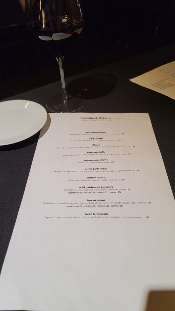 The Bistro Menu 3